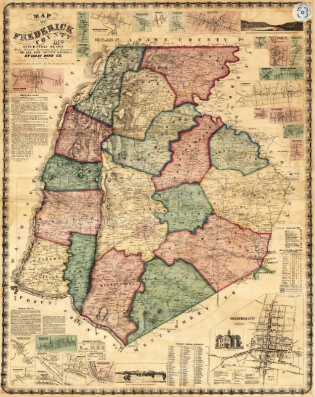 Frederick County Map (1858)